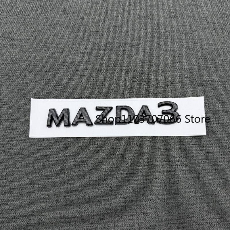 Für 2020 21 22 23 24 Jahr MAZDA3 AXELA Limousine und Hatchback Schwarzes Logo Emblem Auto Front Heck Kofferraum Abzeichen Aufkleber MAZDA3 Zubehör
