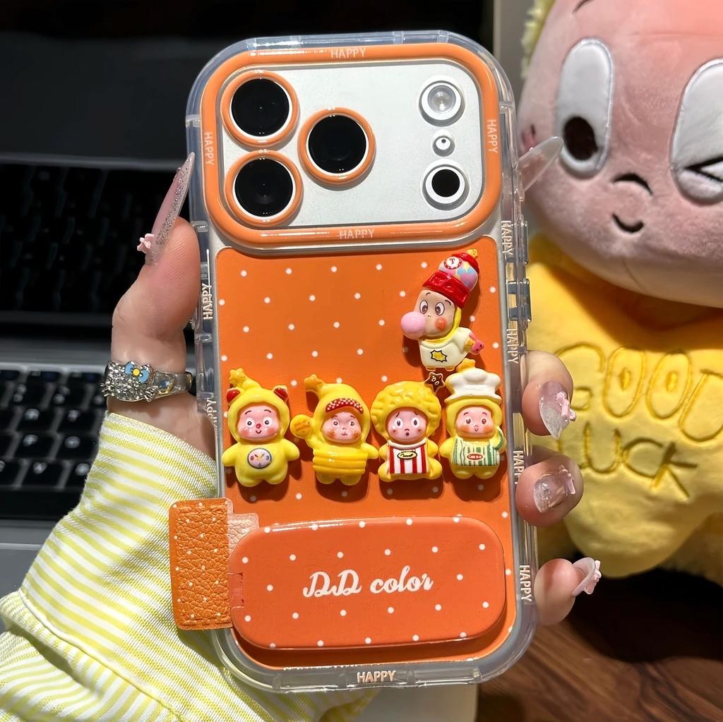 Orange Star Person Applicable Apple 17 Mobile Phone Case Iphone16promax Huawei Mate70 Honor Case