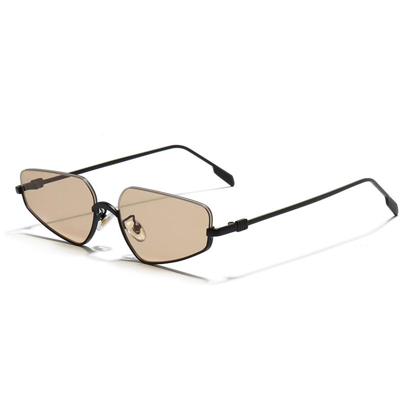 

New Irregular-Shaped Metal-Frame Sunglasses for Women Outdoor UV-Protective Eyeglasses UV400 Trendy Street Style Shades