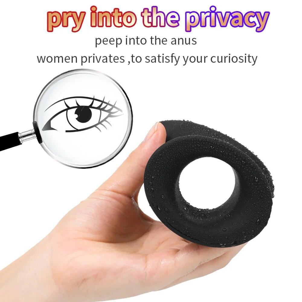 Soft Hollow Silicone V-Shaped Anal Plug To Expand Anal Endoscope Couple Training Anal Hollow Anal Plug Black Sex Toys