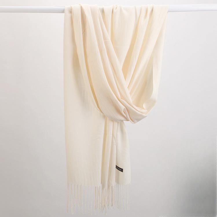 Fashion Tassels Women Scarf Shawls And Wraps Lady Designer Solid Female Hijab Stoles Long Pashmina Foulard Head Scarves