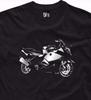 Unisex-Shirt Baumwolle Oversize Große Größe K1300S Moto Sport Motorrad k1200S Silberdruck Fahrrad Fans