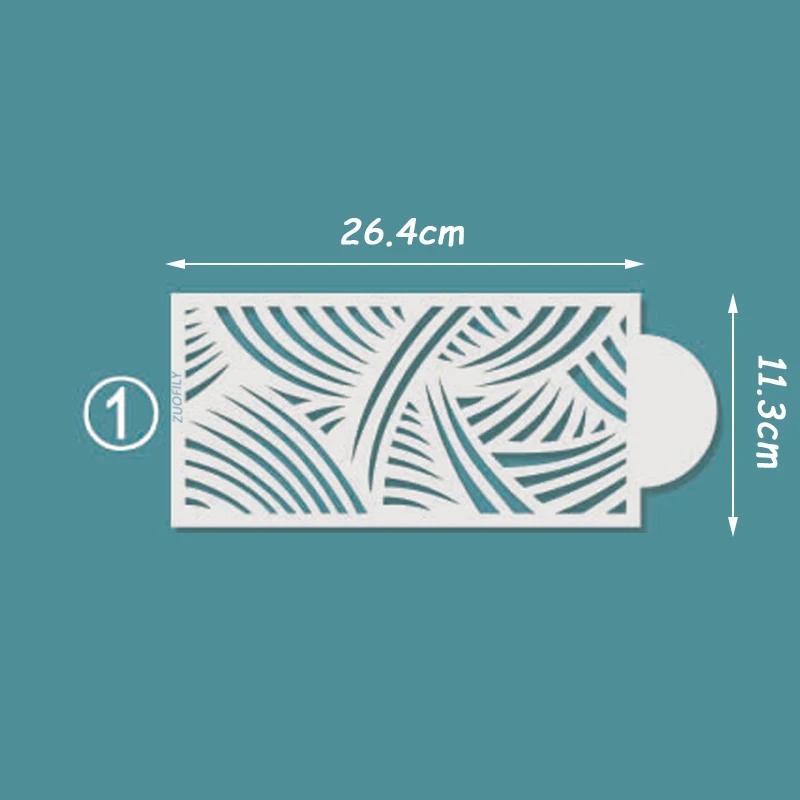 

New Pattern Fondant Cake Mesh Stamps Stencils Embossing for Decorating Tool Plastic Spray Mold Wedding Suger Chocolate Painting