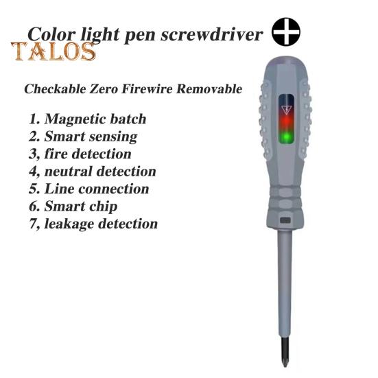 Testerstift, magnetischer Schraubendreher mit hohem Drehmoment, Stromdetektor mit ergonomischem Griff, multifunktionaler Spannungstester-Schraubendrehersatz