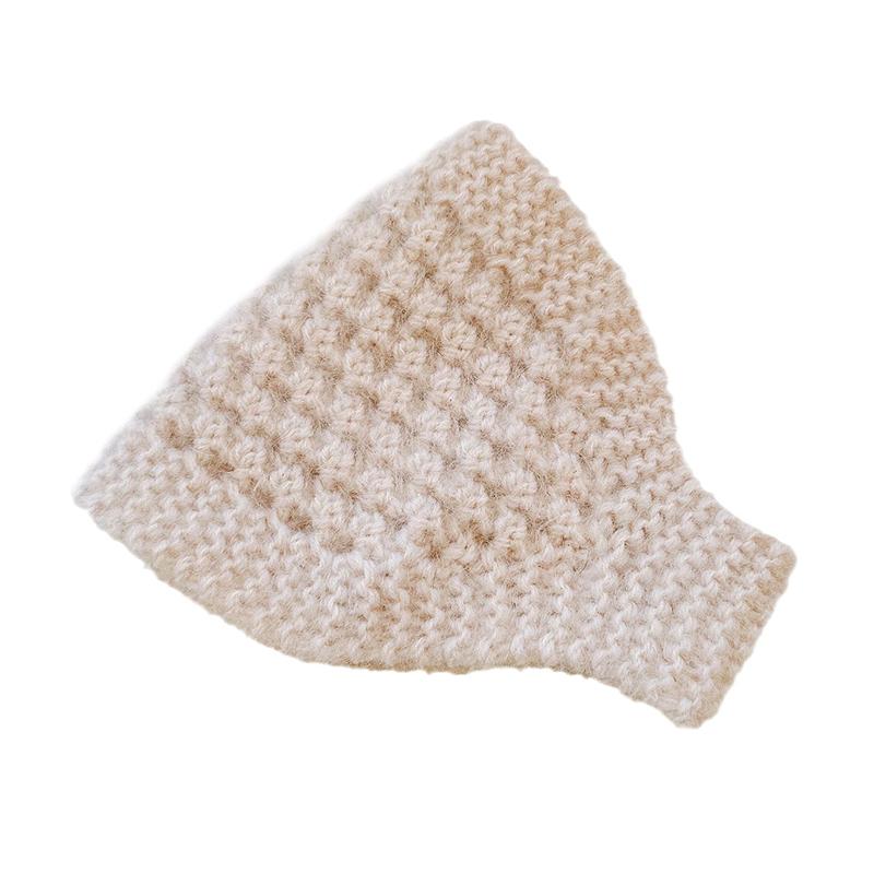 Autumn Winter Warm Knit Headband  Solid Color Elastic Hairbands For Women Girls Windproof Scrunchies Neckerchief Headwear