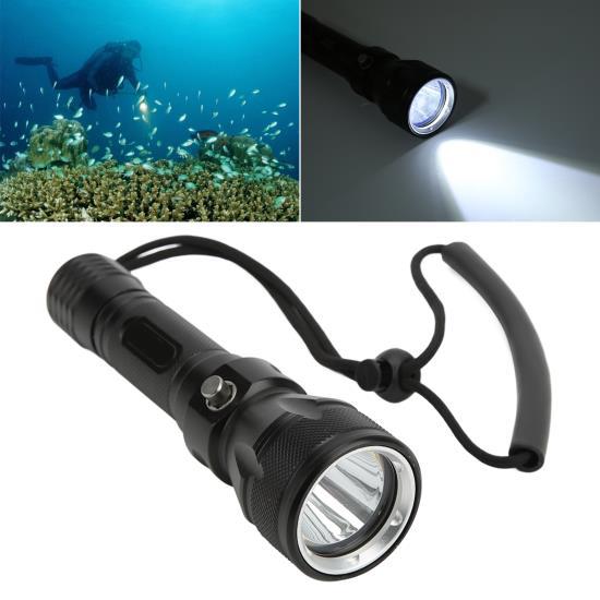A24 dykkerlykt Vanntett bærbar dykkerlykt 3 lysmoduser undervannsfakkel