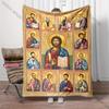 Jesus and The Twelve Apostles Throw Blanket - Cozy Flannel Soft Plush Warm Lightweight Bedding - Warm Gift for Women, Men, Girls