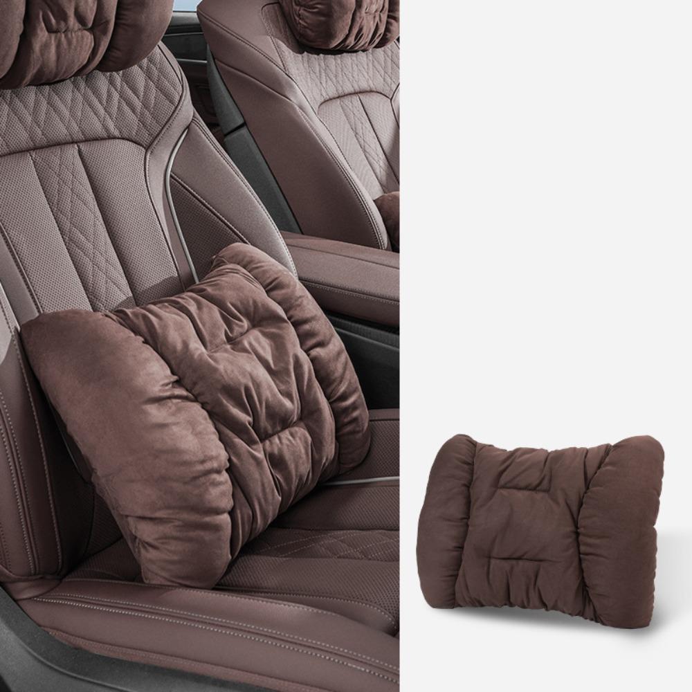 Universal Winter Plush Car Headrest Comfort Lumbar Pillow Support Car Seat Neck Rest Pillow  Rest