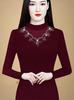 Autumn Winter Beaded Velvet Turtleneck: Tummy-Slimming, Long Sleeve Women's Warm Shirt