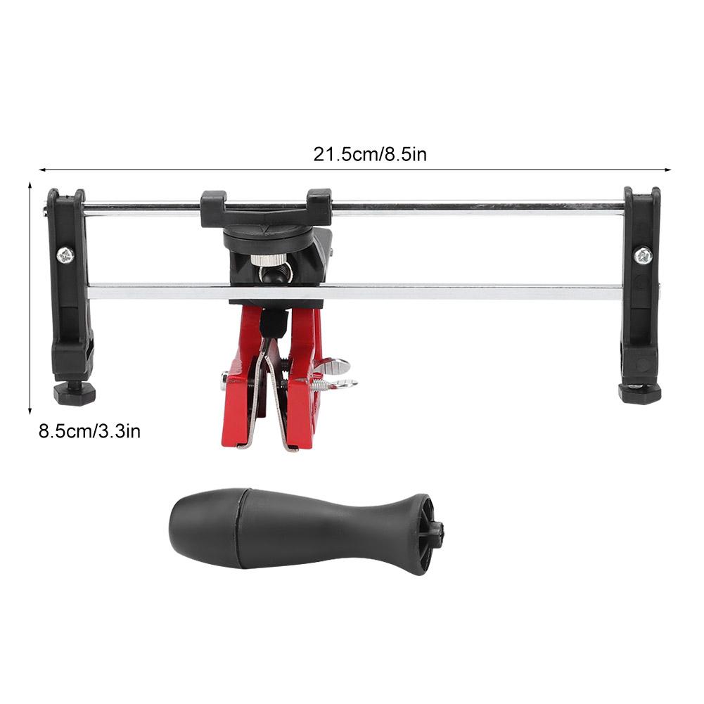 Portable Chainsaw Saw Chain Filing Tool Metal Bar Mounted Manual Chain Sharpener