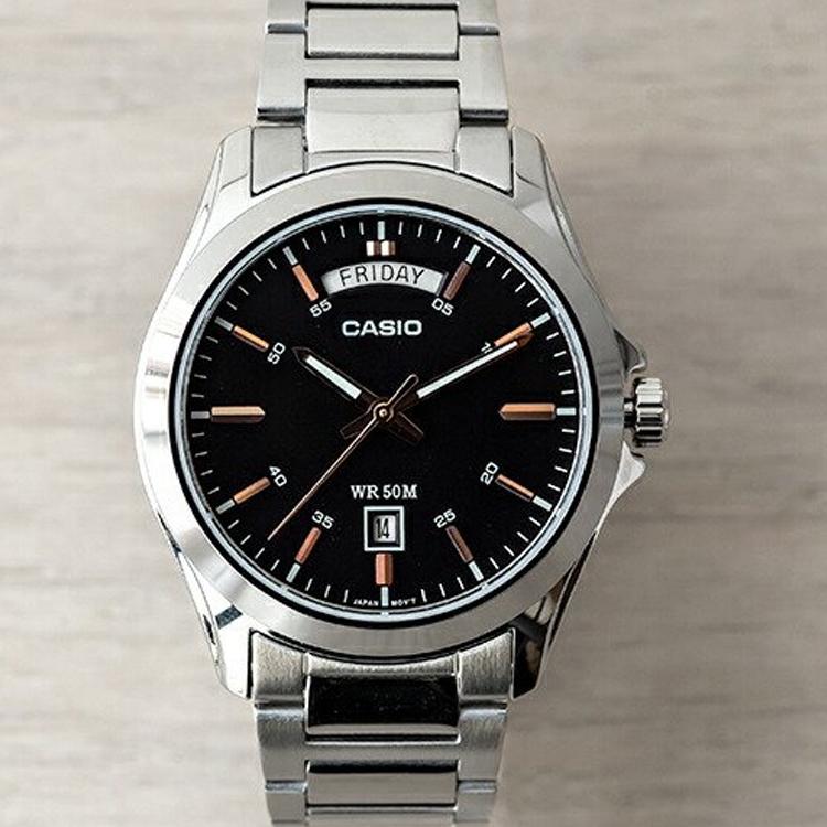Casio Men Standard Series Black Watch MTP-1370D-1A2 MTP-1370D-1A2