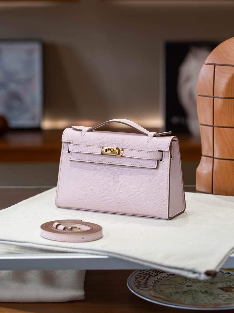 2025 Kabelka Kelly z pravé kůže s potiskem dlaně - Jedno rameno & Crossbody se zlatou přezkou