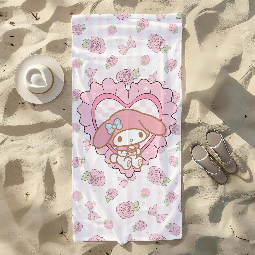 

Lovely My M-Melody-S Towel For Swim Yoga Gym Quick Drying Soft and skin-friendly Beach Towels All-Season W30*H60(CM)
