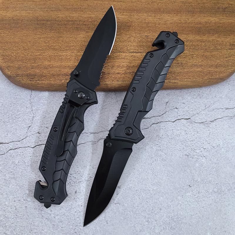 Mini Knife OutdoorOutdoor Camping Multipurpose ABS Stainless Steel Folding Emergency Survival