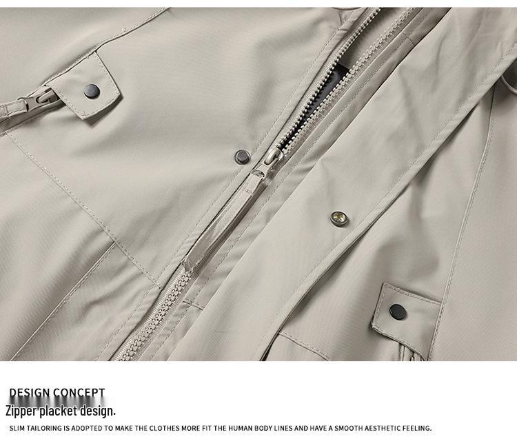 Herren Winddichte Jacke Mantel für Outdoor Reisen und Wandern