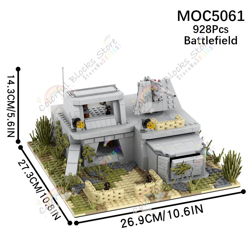 Military Series Modern Warfare Adult Building Blocks Set Toys Weapons Battlefield Outpost Tower Fort Artillery Block Model Gifts