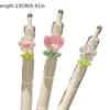 Kawaii 2 PCS Random Gel Pens Cute Flower DIY Office Stationery Supplies ST Tip Funny Pens Smoothly Writing