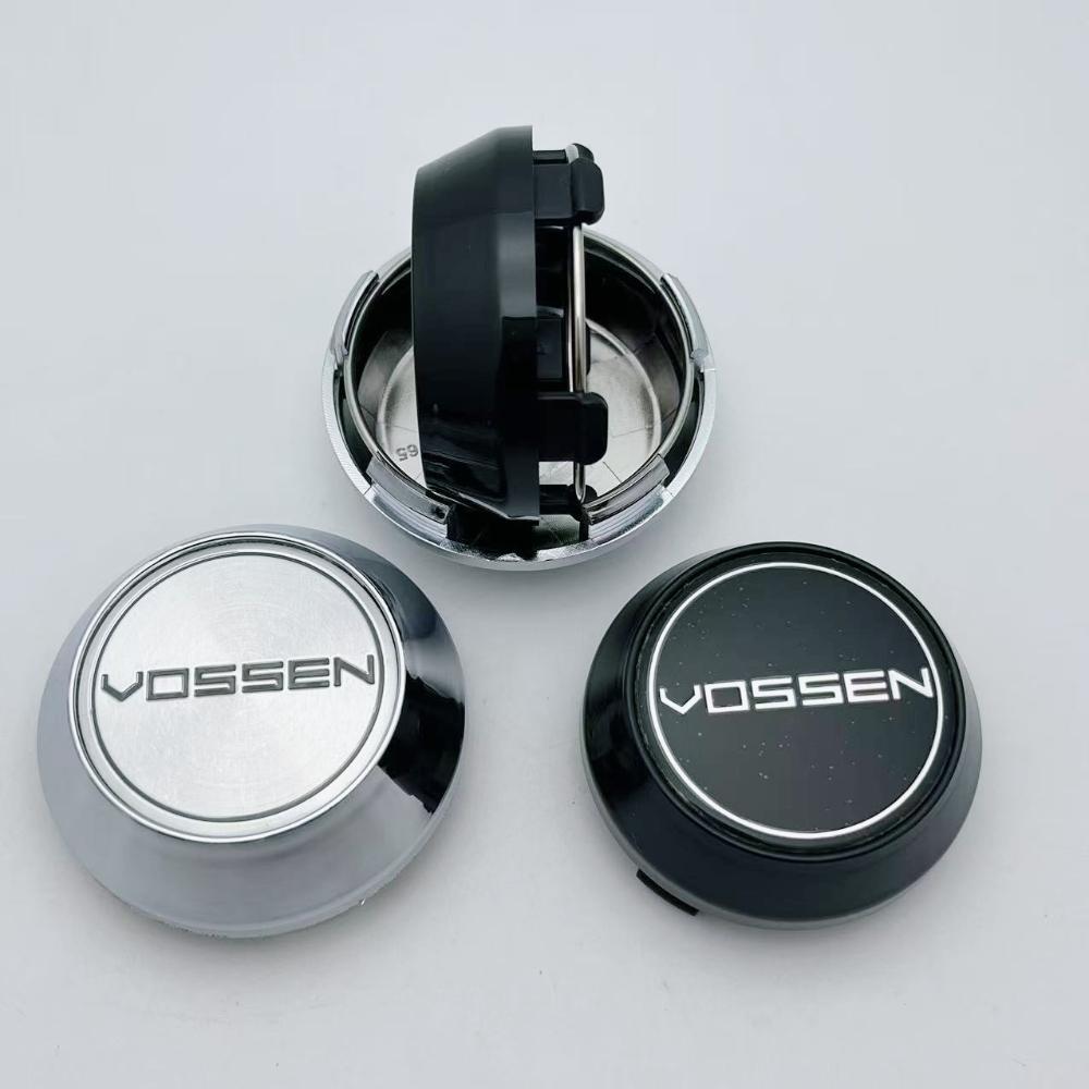 4pcs 60mm 64mm 65mm 68mm 69mm Vossen Logo Emblem Badge Car Wheel Center Caps High Cap Wheel Hubcaps Rim Cover Car Accessories