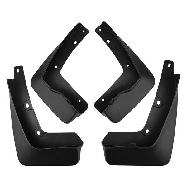 Set of Black PP Plastic Car Mudguards for BMW None