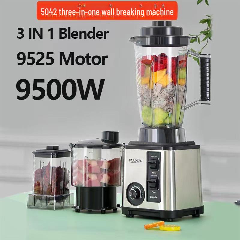 3L 6-in-1 Stainless Steel Multi-Function Blender: Juicer, Meat Grinder, and Wall Breaker