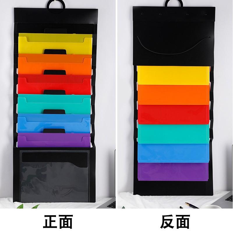 Stationery Organizer Advanced Color Storage Album Student Multi Functional Folder Plastic Hanging Organ Folder For Students File