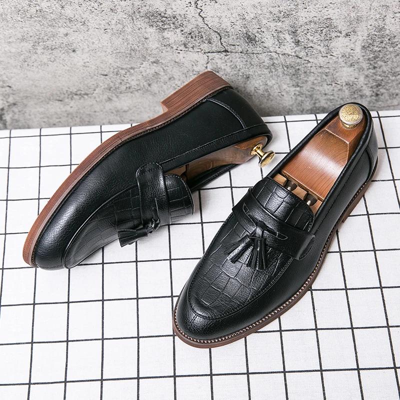 Comfy Leather Men Loafers Soft Lightweight Summer Men's Shoes Stylish Tassel Mens Footwear Slip On Casual Male Driving Flats