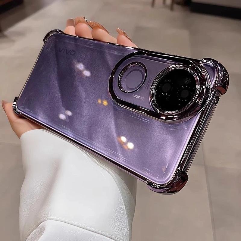 Case For Vivo V50 V40 Pro V30 V29 V27 V25 E 5G V50 Lite V40 Camera Protection Transparent Silicone Phone Cover Shockproof Bumper