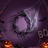 Artificial Twisted Twigs Halloween Black Branch Garland Halloween Spooky Wreath  Haunted House