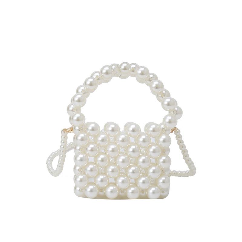 

Мини маленькая сумка женская новая универсальная жемчужная цепочка портативная маленькая сумка сумка для наушников сумка-мессенджер сумка для аксессуаров one size fits all белый
