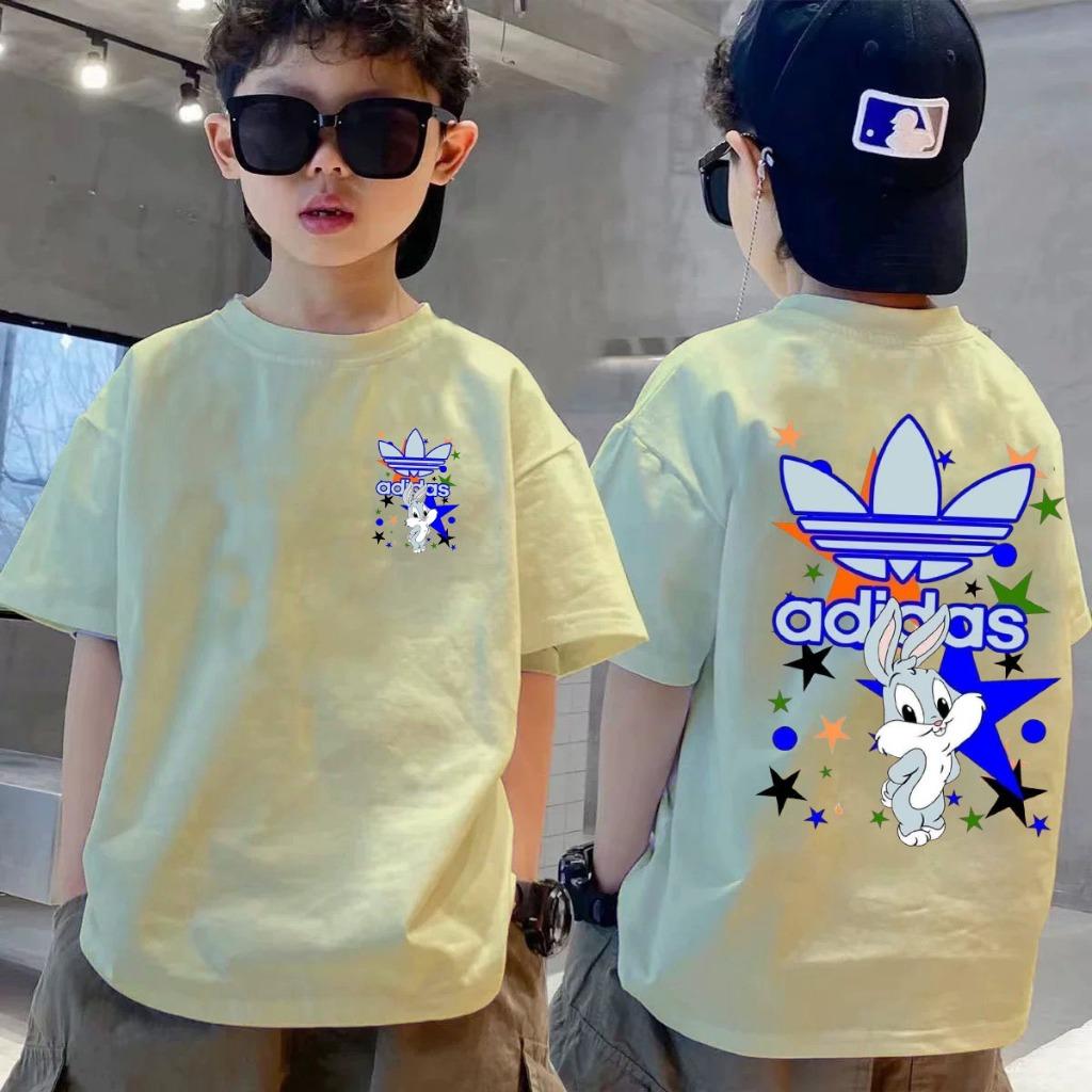 Round Neck Children's Short Sleeved T-shirt