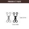 50Pcs Innerwear Buckle Sewing Hooks and Eye Closures Metal Rustproof Fastening for Bra Clothes Skirts Trousers