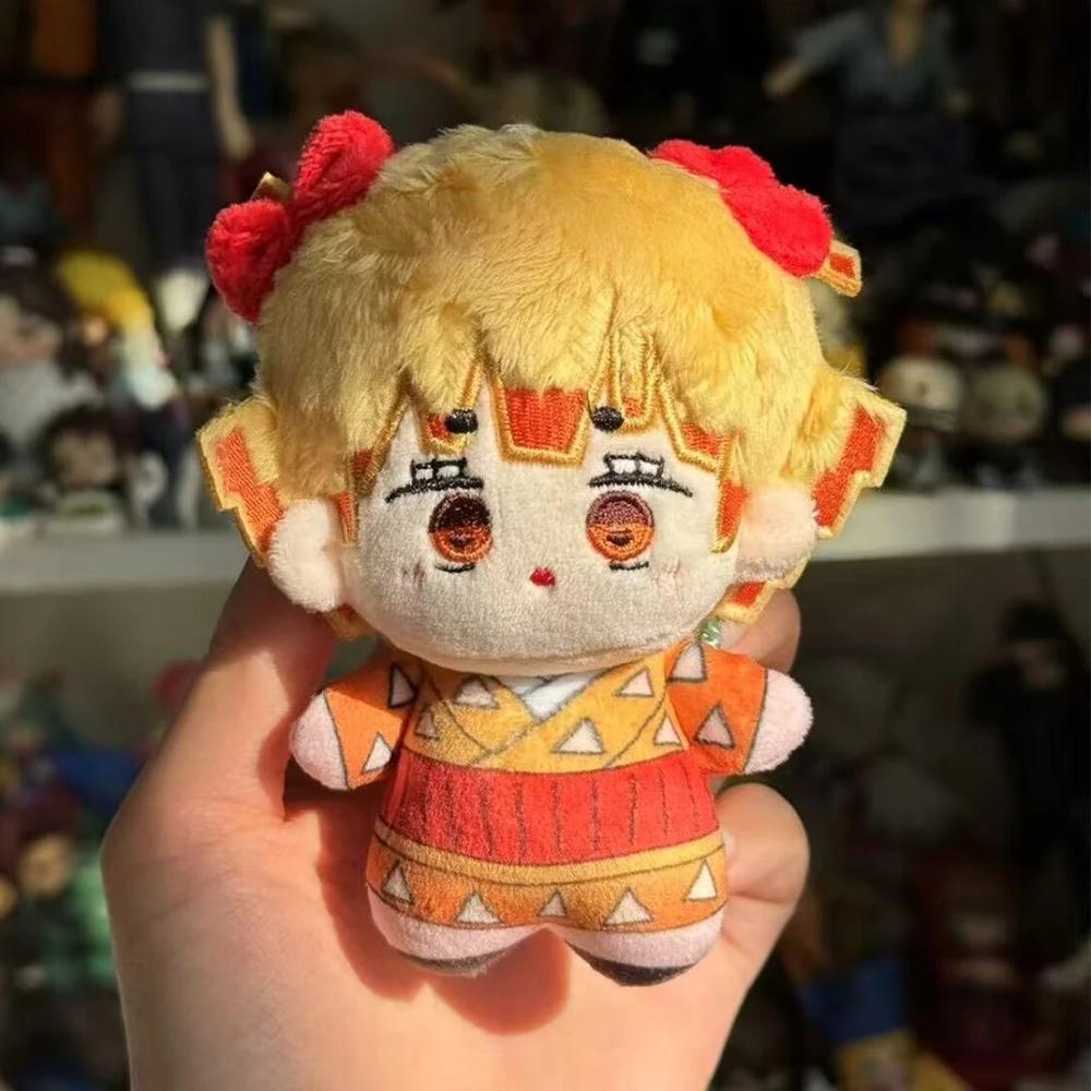 10Cm Kamado Tanjirou Plush Doll Anime Agatsuma Zenitsu Plush Toy Body Demon Hashibira Inosuke Stuffed Dolls Xmas Birthday Gifts