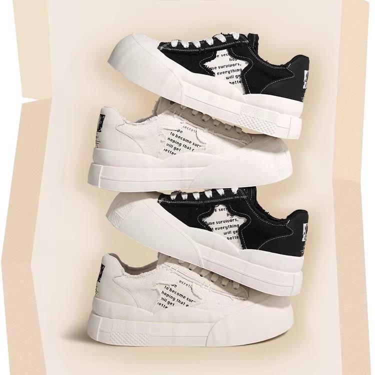 Popular Little White Shoes Women's Summer 2025 New Shoes Versatile Thick Baseplate Shoes Casual Shoes Muffin Women's Sports Shoes