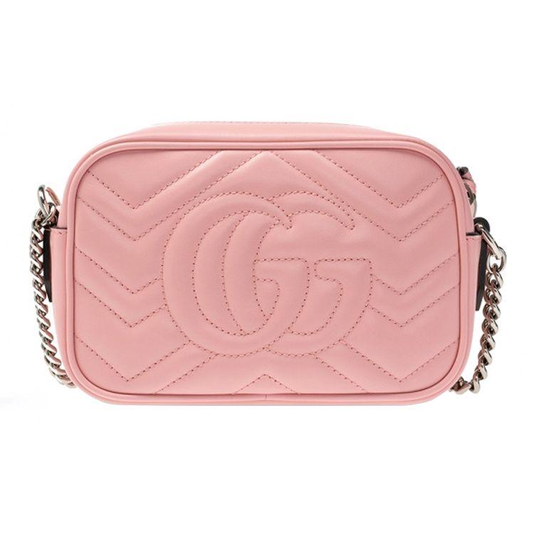 Gucci GG Marmont Matelassé Mini Bag Wild Rose Women Shoulder_bags Pink 634936-DTD1P-5815
