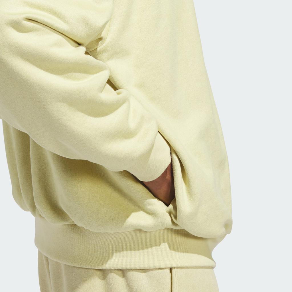 adidas The 2024 Collection Chapter 01 Solid Logo Print Crewneck Sweatshirt Unisex Sweatshirt Gold IN7697