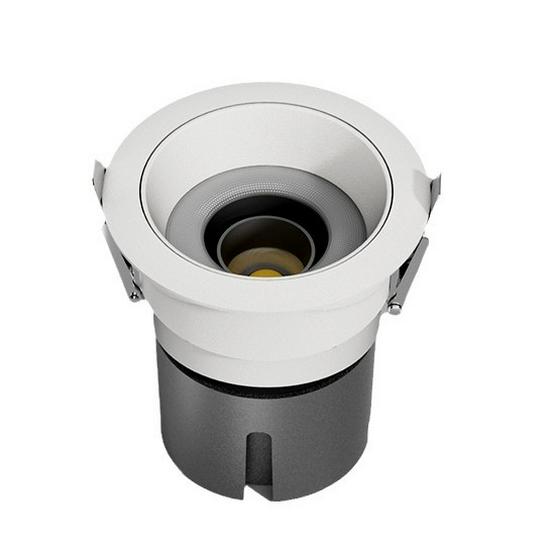 Anti-Glare Recessed Downlight with Integrated Spotlight for Living Room Ceiling