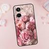 Elegant Pink Purple Peony Flower For Realme 9 10 11 12 Pro Plus GT5 GT Neo5 C21Y C25s C30 C31 C33 C35 C51 C53 C67 C55 Case