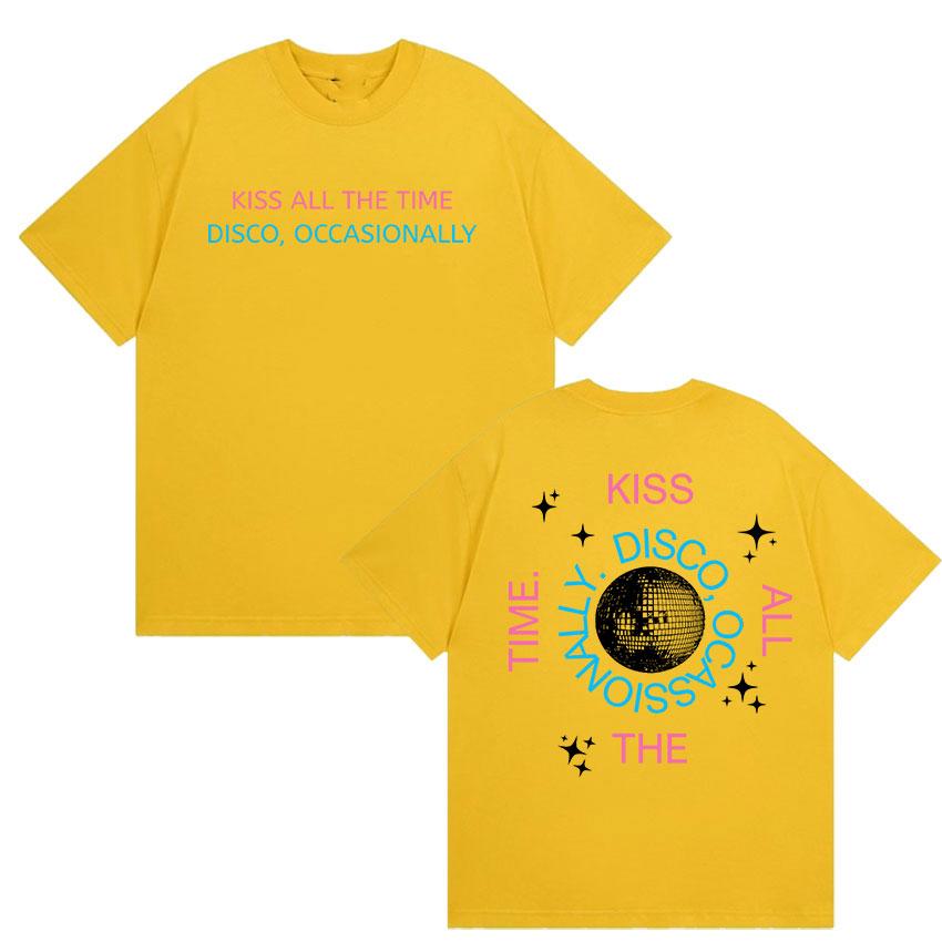 Harry Styles Kiss All The Time Disco Occasionally 2026 T Shirt Unisex Women Fashion Harajuku High Quality Cotton Tshirt Streetwear