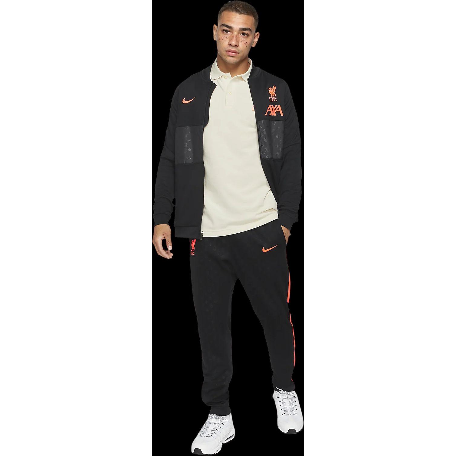 Футбольная куртка с длинным рукавом Nike Spliced ​​Logo Print 21-22 Season Liverpool — фото 4