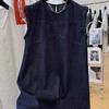 Chic Cap Sleeve Sleeveless Denim Dress for Women - Slimming, Youthful, Luxurious Summer Style