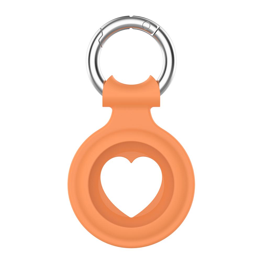Silicone Protective Keychain Cover for Apple Airtags Solid Silicone Buckle Antilost Protective Covers for Airtag Locator Tracker