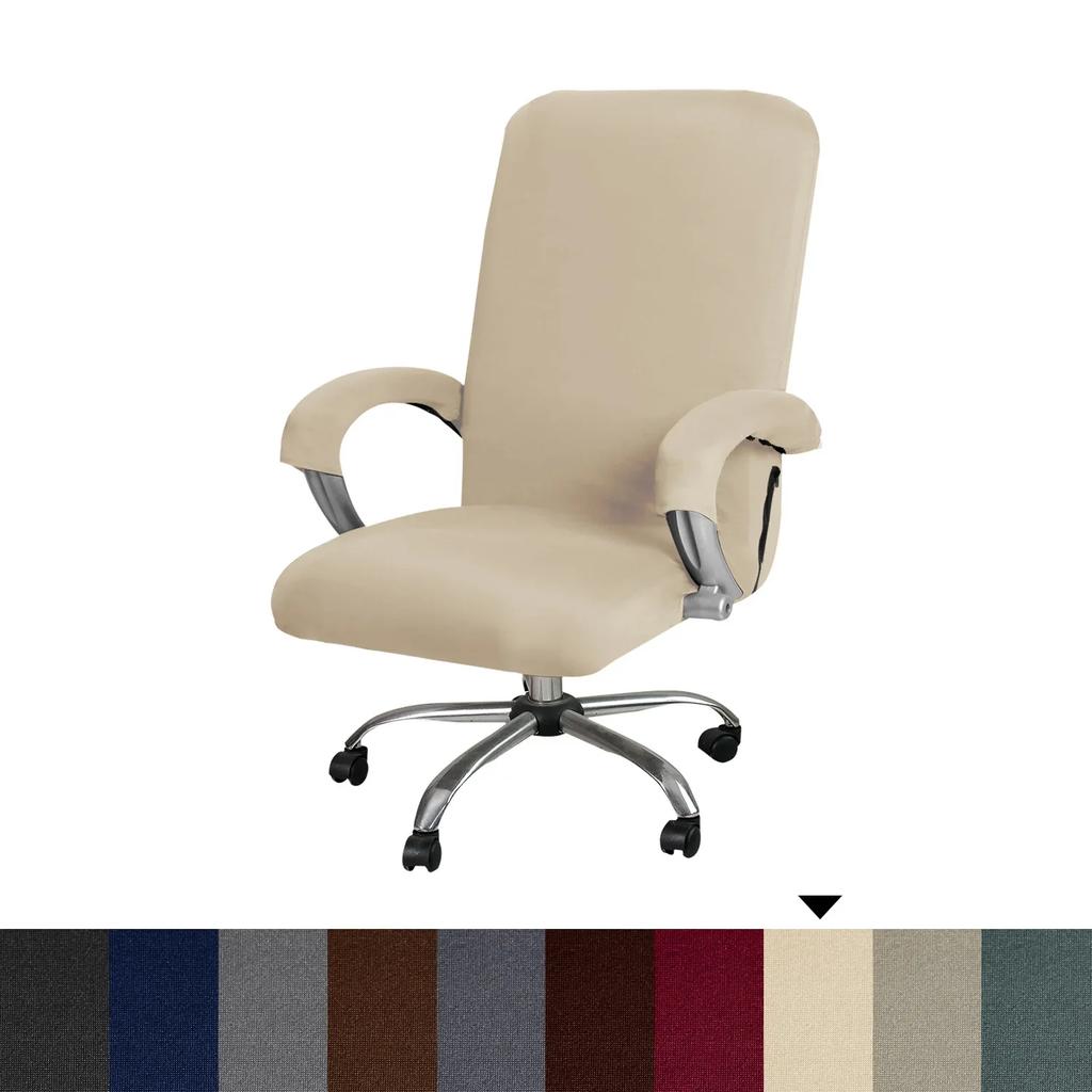 Stretch Executive Chair Cover for Computer Office Chair Cover with Armrests Breathable Cover for Swivel Office Chair