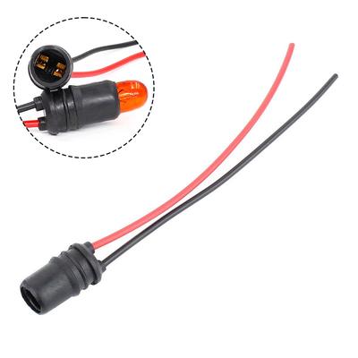 Carro T10 DC12V W5W 147 Soquete Marcador Luzes de Instrumento Suporte Conector Fio Lâmpada Borracha Macia Chicote Peças de Reposição