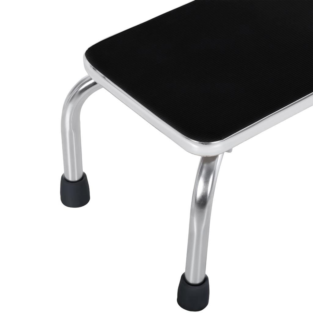 Stufe mit Haltegriff - Sichere Trittstufe - Badezimmer-Einstiegsstufe - Plattform & Rutschfeste Pads - Verzinkter Stahl