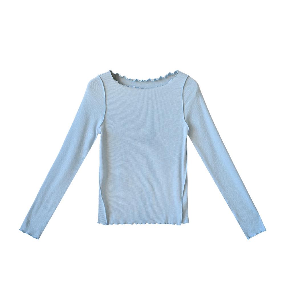 

ABOUTSEA Женская футболка с оборками на одно плечо, приталенная, весенняя Medium