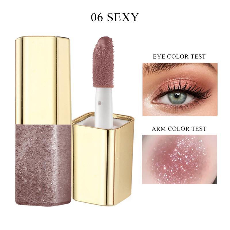 

Модні блискучі тіні для повік Блискуча рідка підводка для очей Жіночий пігмент для очей Макіяж Косметика Тіні для повік Підводка для повік 06