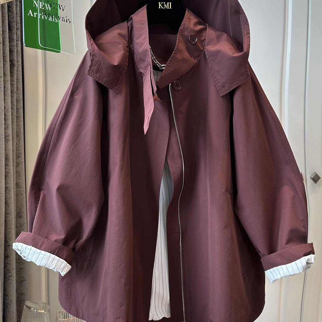 Women's Retro Baseball Jacket - Casual Loose Fit for Spring & Autumn