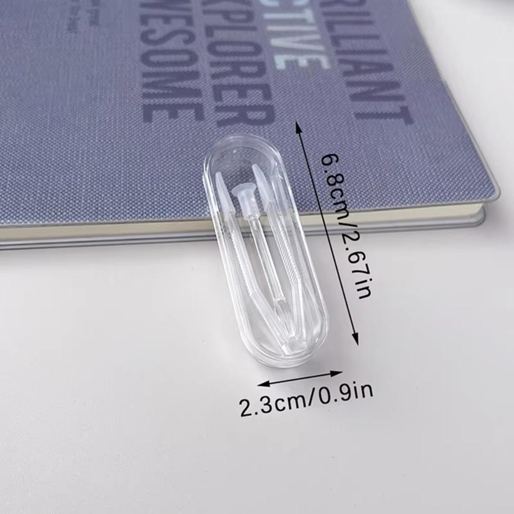 With Suction Stick Contact Lens Inserter Remover Transparent Clip Contact Lens Case  for Eye Care