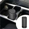 Car Cup Holder Trash Can, Garbage Container with Lid, Leakproof Organizer Dustbin Mini Silicone Garbage Can, Portable Trash Bag Rubbish Bin, Vehicle
