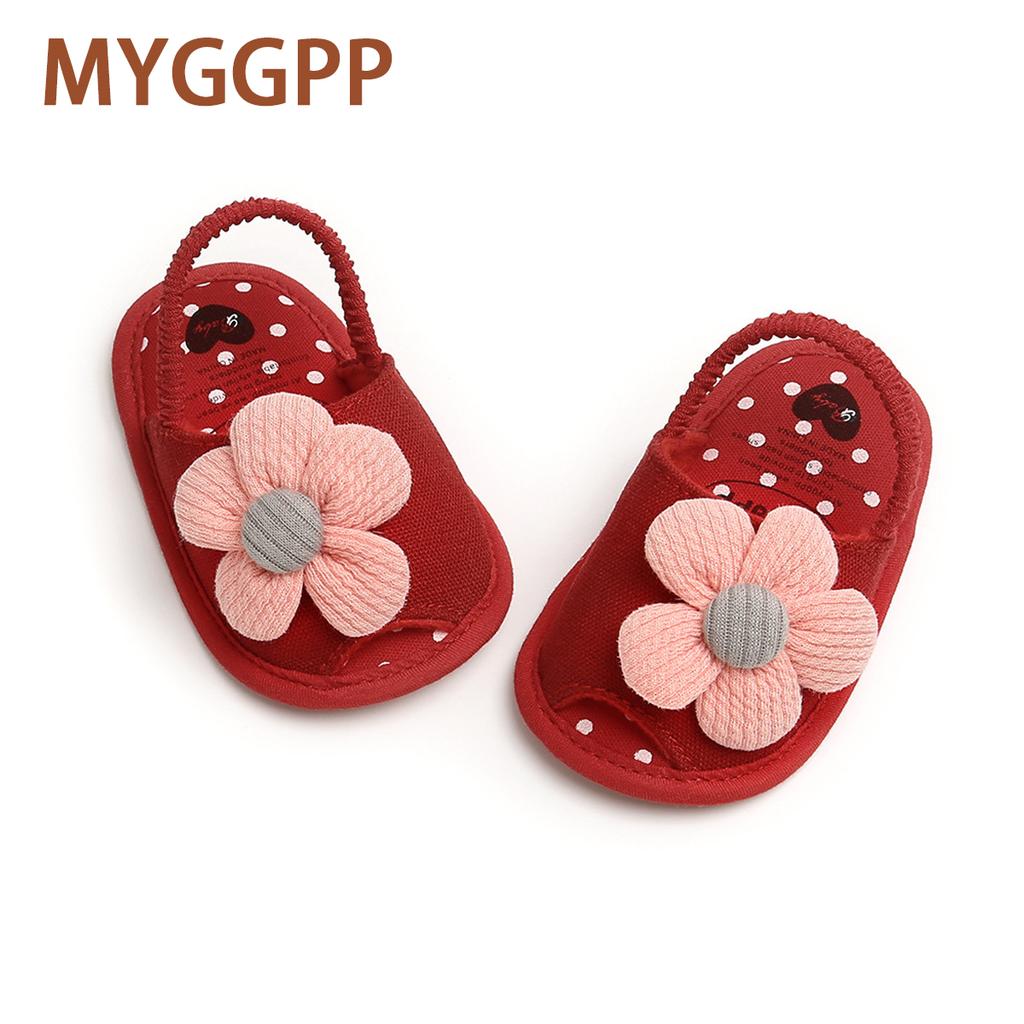 MYGGPP Sunflower Baby Princess Sandals Baby Sandals Female Small Princess Soft Bottom Summer New 0-12 Months
